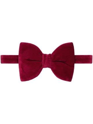 gucci velvet bow tie